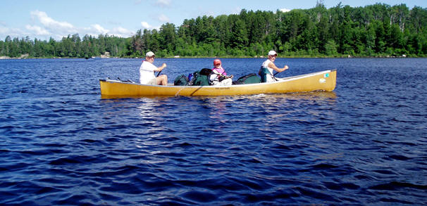 paddling Fraser Lake