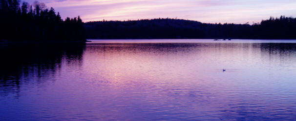 sunset from camp